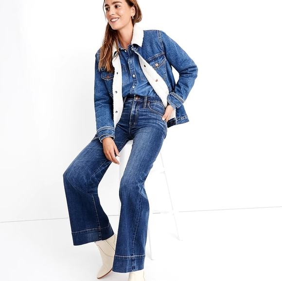 Madewell Oversized Jean Jacket Sherpa Edition - Picture 6 of 7